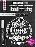 Vorlagenmappe Fensterdeko mit dem Kreidemarker - Handlettering. Inkl....