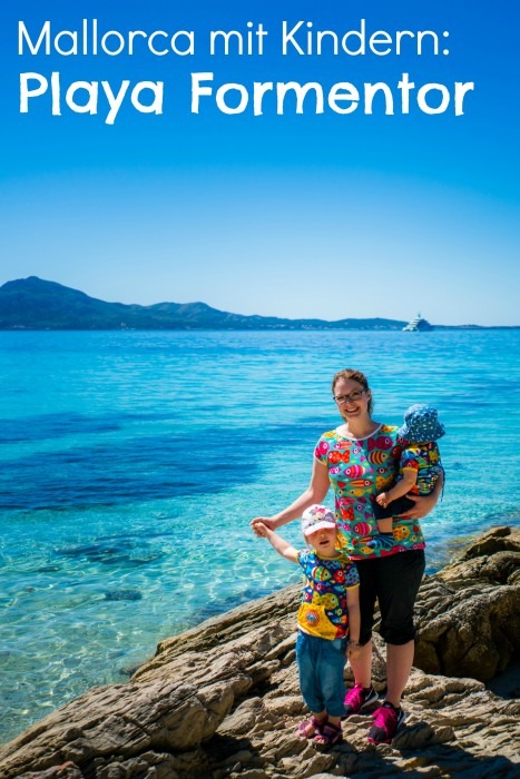 Naehfrosch Playa Formentor Strand Mallorca mit Kindern