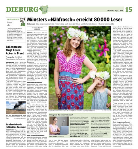 Main Echo Nähfrosch Zeitungsbericht