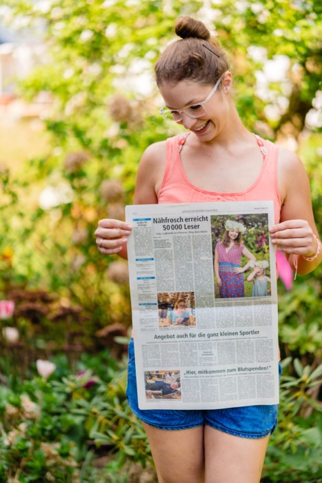 Nähfrosch Presse Zeitungsbericht Offenbach Post