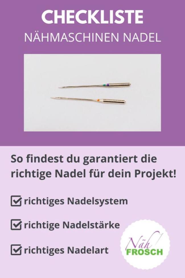 Nähmaschinennadeln Arten, Systeme und Sortierungen