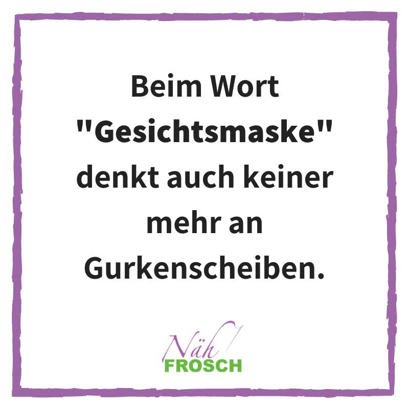 Corona-Spruch-Gesichtsmaske