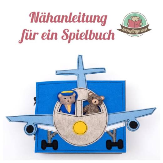 Quiet book naehen Teddy Flugzeug 2