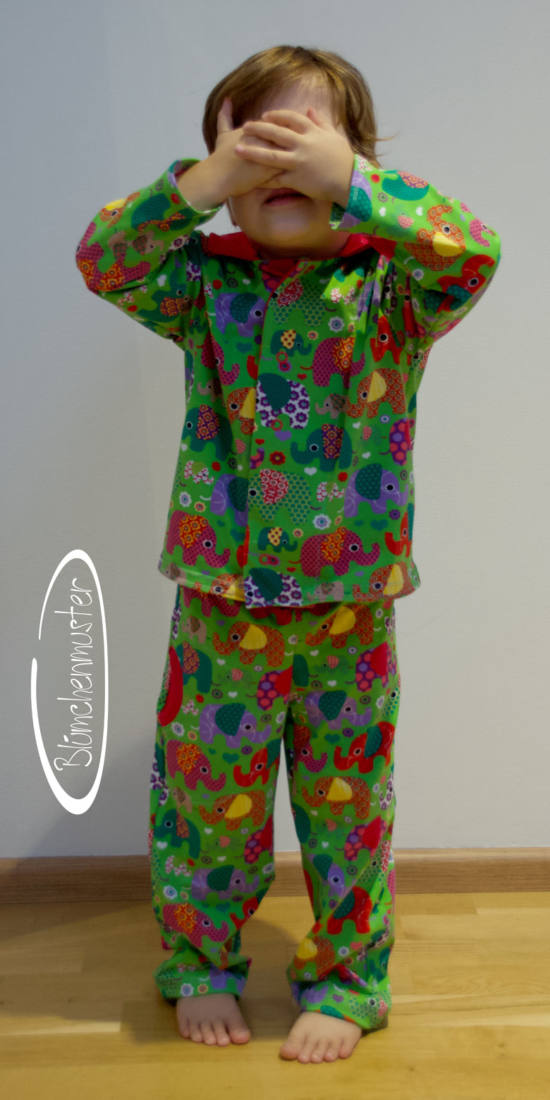 Bundle Pyjama Tidur Erwachsene Kinder Nahfrosch