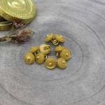 Ösenknopf Perla 10mm – senfgelb