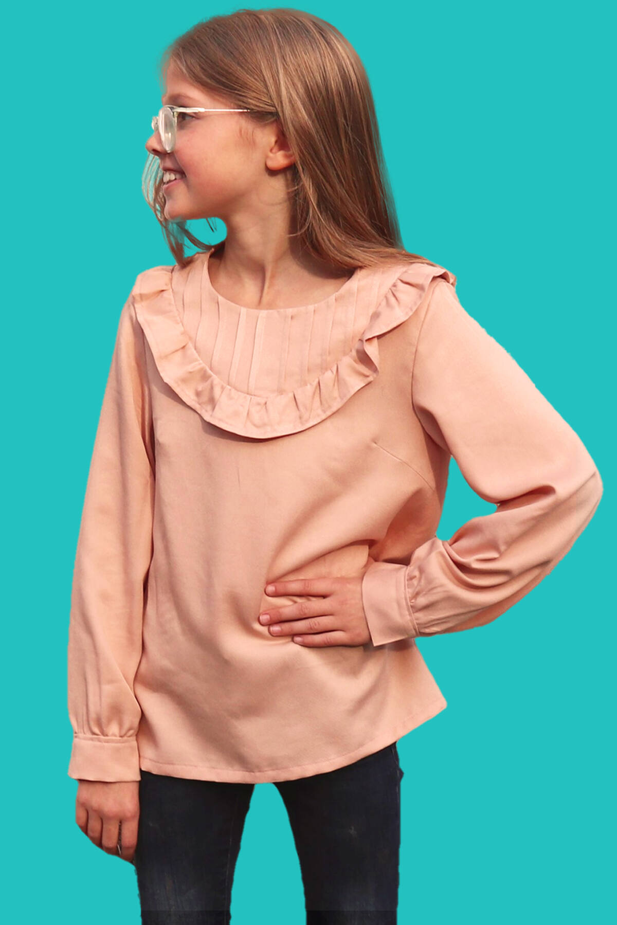Miaeowve Volant Bluse Mit Rüschen - Süßes Crop Top Für Mädchen Von 3-16 Jahren