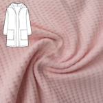 Nähpaket Strickjacke KARDIGAN Waffel-Strick Jersey rosa